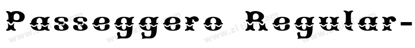 Passeggero Regular字体转换
